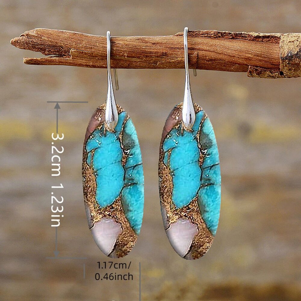 Bohemian Style Alloy Drop Earrings for Women - Picture 4 of 6
